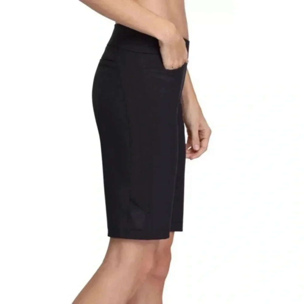 NWT Tail White Label Side Insert 11” Golf Shorts Black Size 4 - Picture 2 of 6